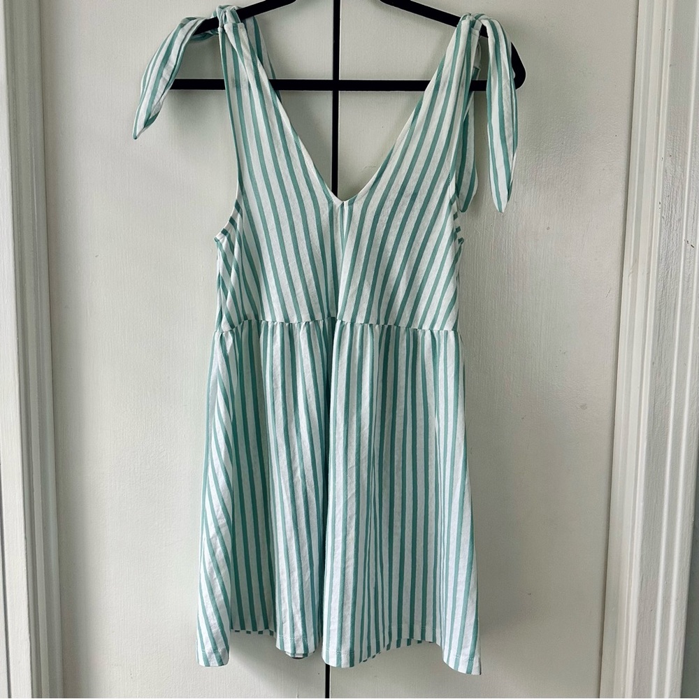 Stripe Swimsuit Coverup Babydoll